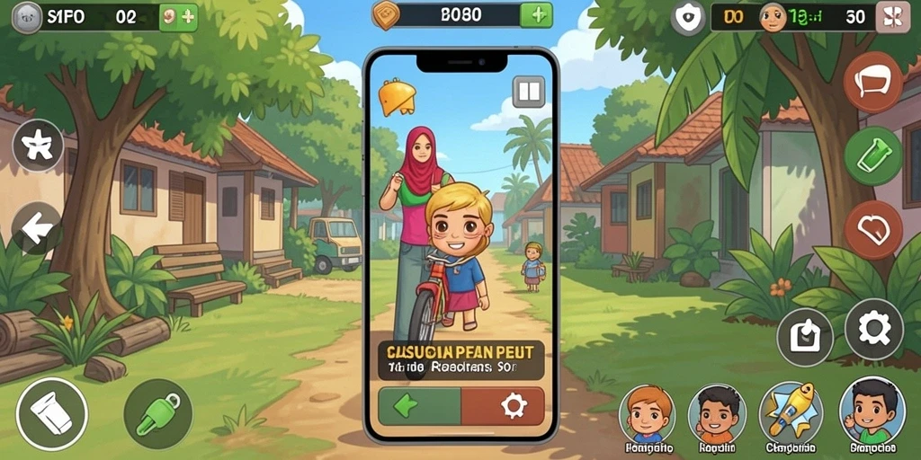 Karakter-karakter unik yang bisa dipilih dalam game.