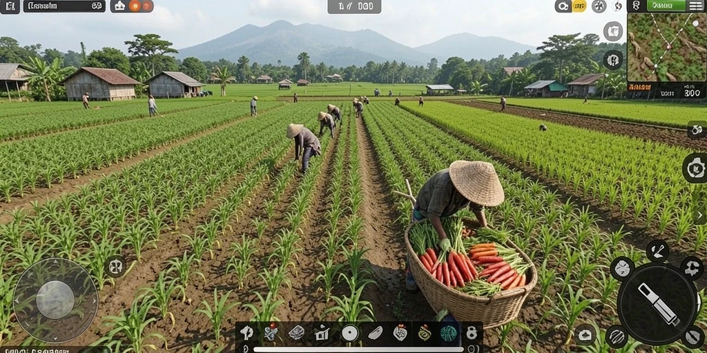 Tangkapan layar menunjukkan fitur upgrade karakter dengan detail yang menarik.