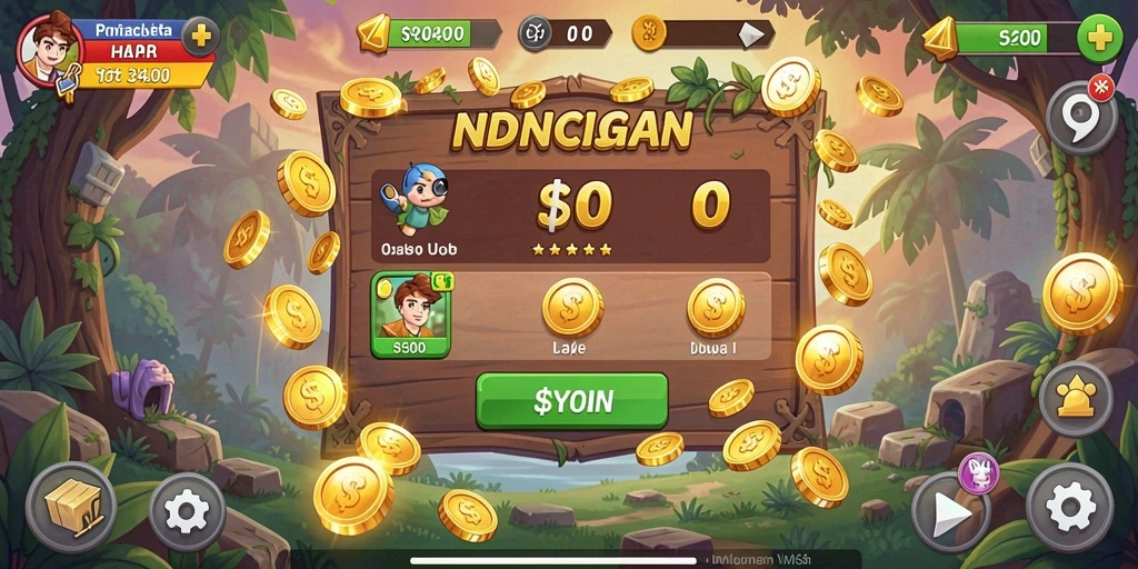 Tampilan bonus menarik yang memikat pengguna.