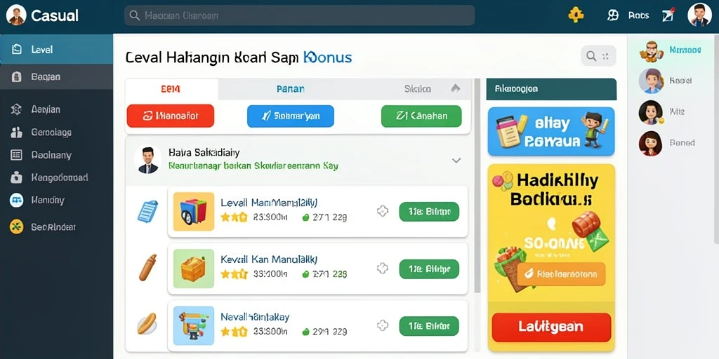 Misi harian yang menantang dan seru.
